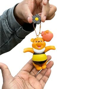 Yellow and Black Bear Keychain”Honey Day” NWOT